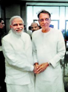 Devendra Patel with PM Narendra Modi