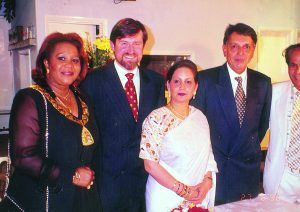 In london with Mayor Mrs Bertha Joseph , MP Barry Gardiner ex mayor Lata Patel and Mr K D Patel DURING MY BOOK LAUNCH PROGRAMME.